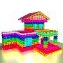 icon Houses Magnet World 3D - Build by Magnetic Balls