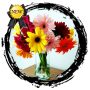 icon Beautiful Flower Vase