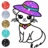 icon Cats Drawing book glitter 6.0