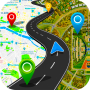 icon GPS Navigation Globe Map 3D