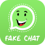 icon fake chat conversation for whatzup