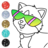 icon Cute Cats Coloring Glitter 9