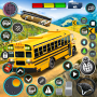 icon Offroad School Bus Driver 3D City Public transport