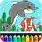 icon Fish and Dolphin coloring for kids 10.4.2