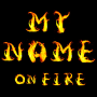 icon 3D My Name on Fire five Wallpaper