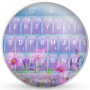 icon Keyboard Theme Glass Flower2