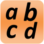 icon Italian alphabet for university students